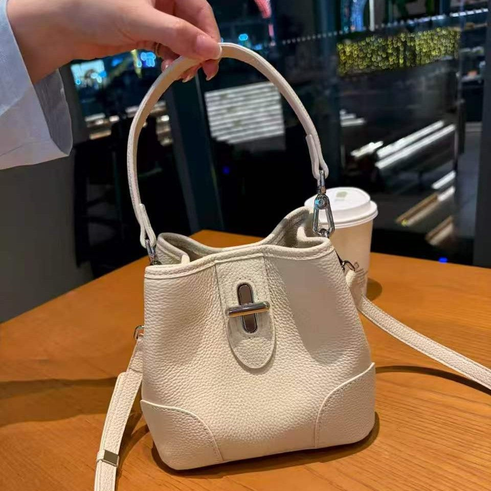 Tipsy dinner bucket bag women's satchel bag super popular work small bag shoulder crossbody bag