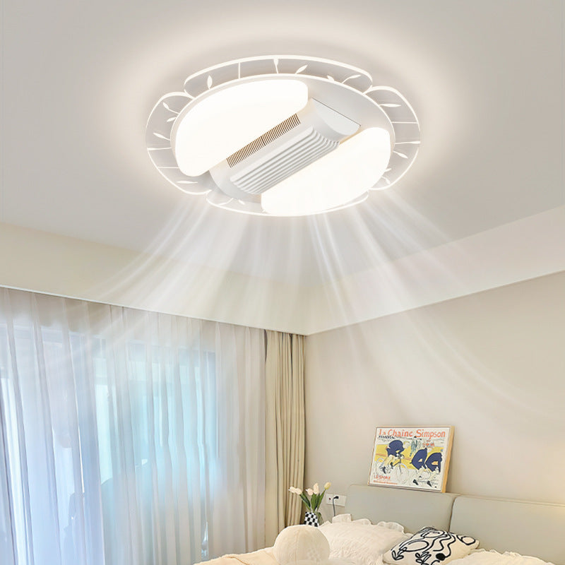 Bladeless fan eye protection LED full spectrum whole house room ceiling light living room bedroom Zhongshan lighting modern and simple