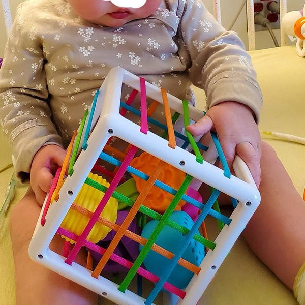 Rainbow Sessele toy shape color cognition hand fine movement training infant early education toy puzzle