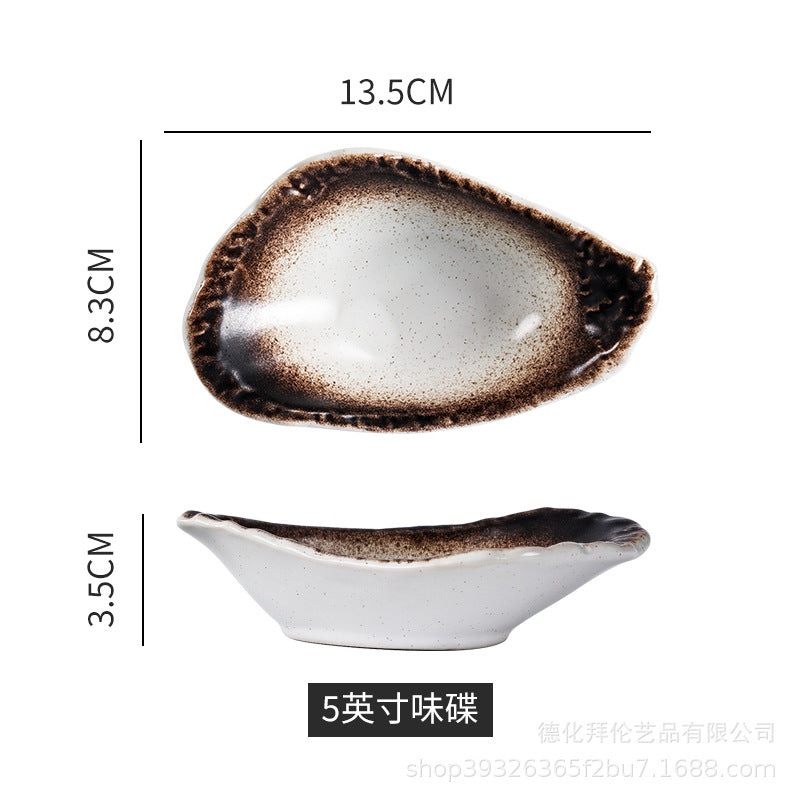 Japanese ceramic retro japanese stylefor home soy sauce dish vinegar pot seasoning dish kitchen supplies side dish dipping dish wholesale
