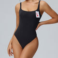Big brand same style lycra one-piece yoga clothes for women kardashian sexy bottom one-piece naked yoga one-piece