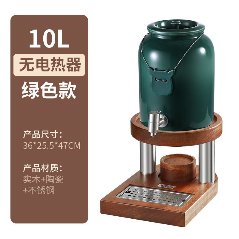 Milk tripod, hotel restaurant Ceramic milk tripod Shabili base Heating stainless steel hot and cold tripod, juice tripod