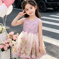 Summer lightweight sleeveless bodysuit romper for baby girls - princess style, super cute and stylish, thin triangle skirt bodysuit