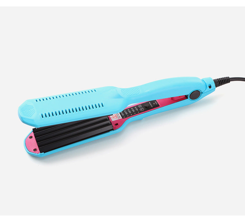 Factory direct sales straight plate clip temperature-adjustable electric splint lazy hair straightener corn silk splint fluffy corn perm does not damage hair