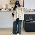 Girls' spring/autumn jacket -  new stylish kids' hooded sweatshirt - spring cardigan for girls (mid-to-large size)