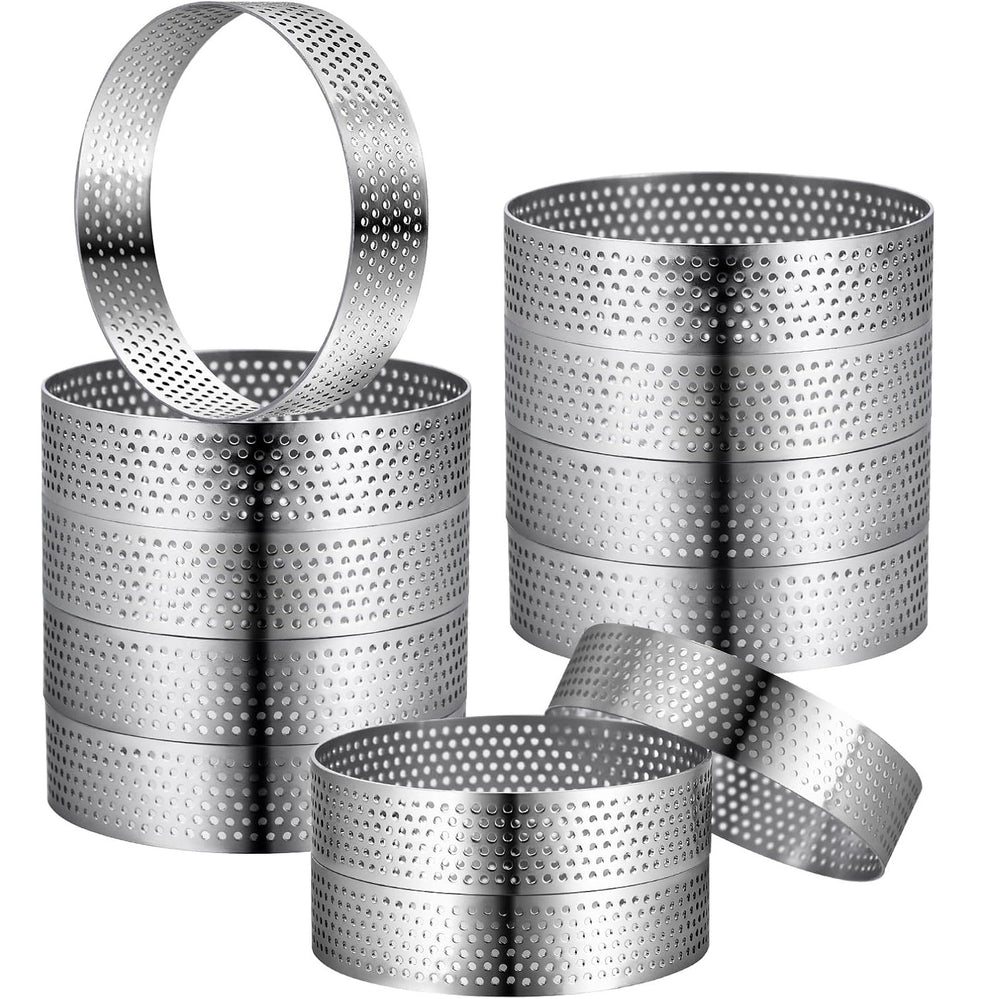 stainless steel round mousse ring punching tower ring baking utensils cheese tart ring creative cake mold