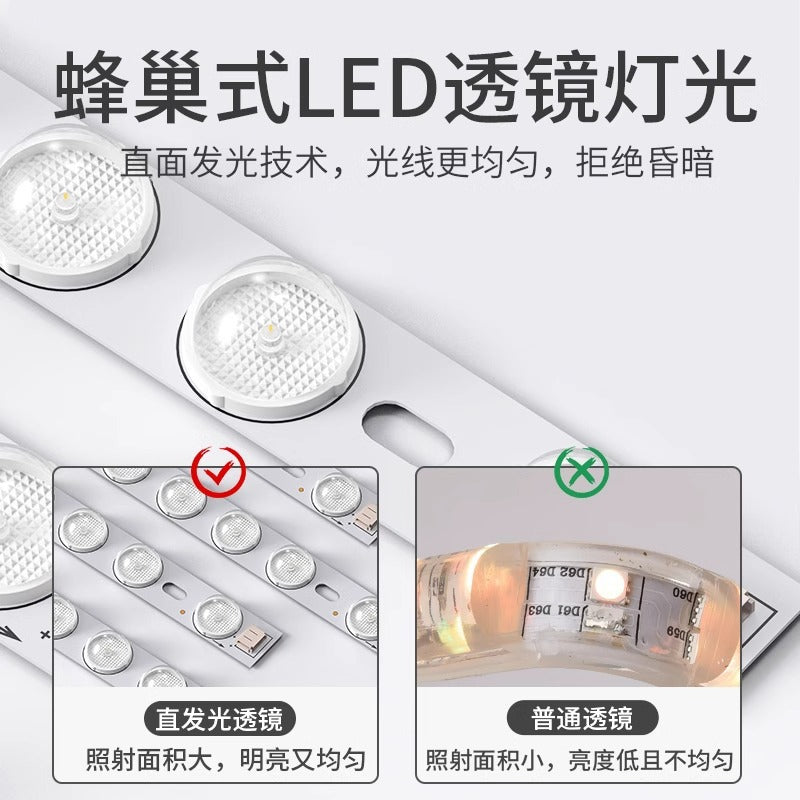 Integrated led ceiling light for bathroom and toilet, recessed kitchen ceiling panel light, aluminum gypsum board kitchen and bathroom ceiling light