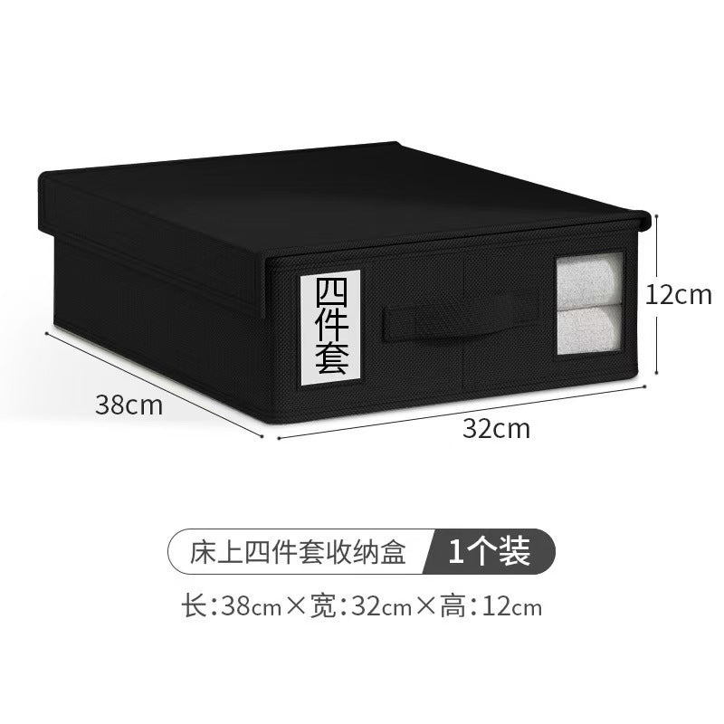 Non-woven bed sheet four-piece  hot-selling new product storage box with lid wardrobe sorting storage box drawer storage
