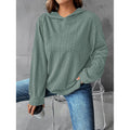 Shein independent station 1688  hot selling solid color drop shoulder hooded long sleeve sweatshirt