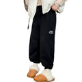 Girls' fleece-lined thickened sweatpants - new  winter collection: stylish, casual, loose-fit athletic pants for trendy little girls