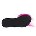 Women's slippers - new spring/summer 2024 collection: flat, one-strap fuzzy slides, round toe, women's sandals, plus size shoes, pearl slides