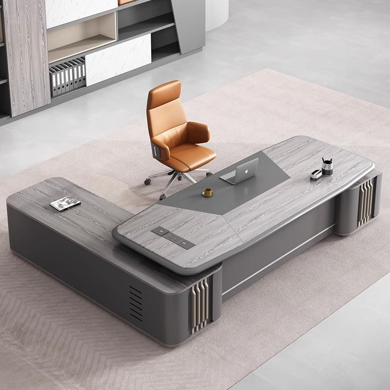Boss desk office desk casual modern president manager desk supervisor table and chair combination light luxury executive desk office furniture