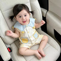 Summer lightweight newborn baby clothes - cute cartoon sleeveless romper for boys and girls, perfect for first birthday celebrations
