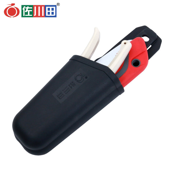 Taiwan Sagawada pruning shears pruning saw scissors cover storage fanny pack scissors saw one pack dual-purpose soft rubber kit