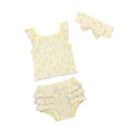 Baby girl summer outfit newborn romper set all-cotton class a shorts headband pure cotton class a new arrival