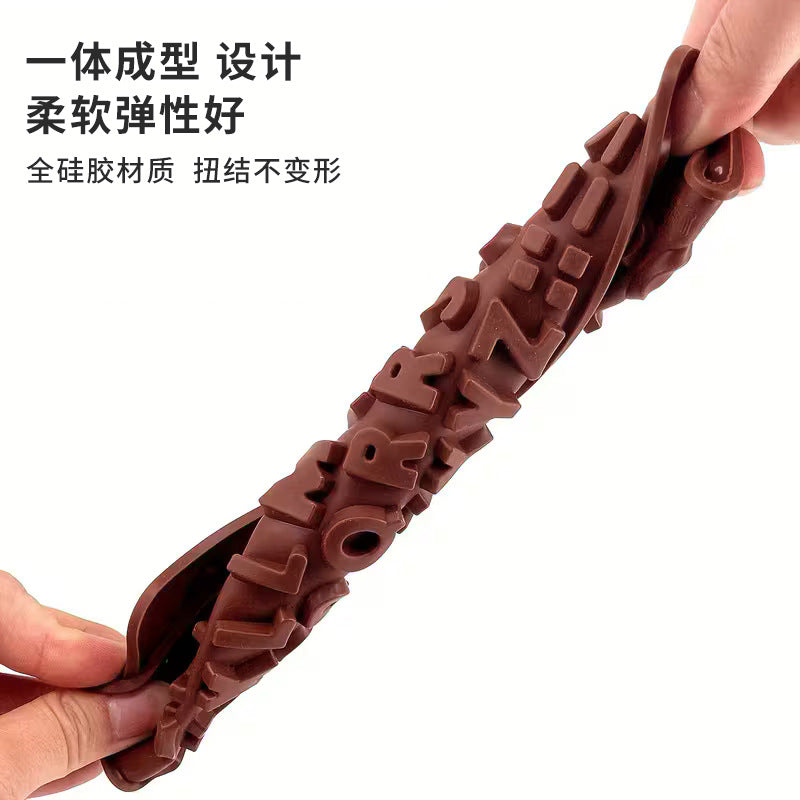 hot-selling number & letter chocolate silicone mold fondant mold - home diy baking dessert cookie mold