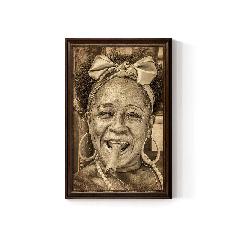 Cigar bar hanging painting American retro beautiful woman bar KTV box wall decoration painting industrial style tobacco and alcohol shop mural