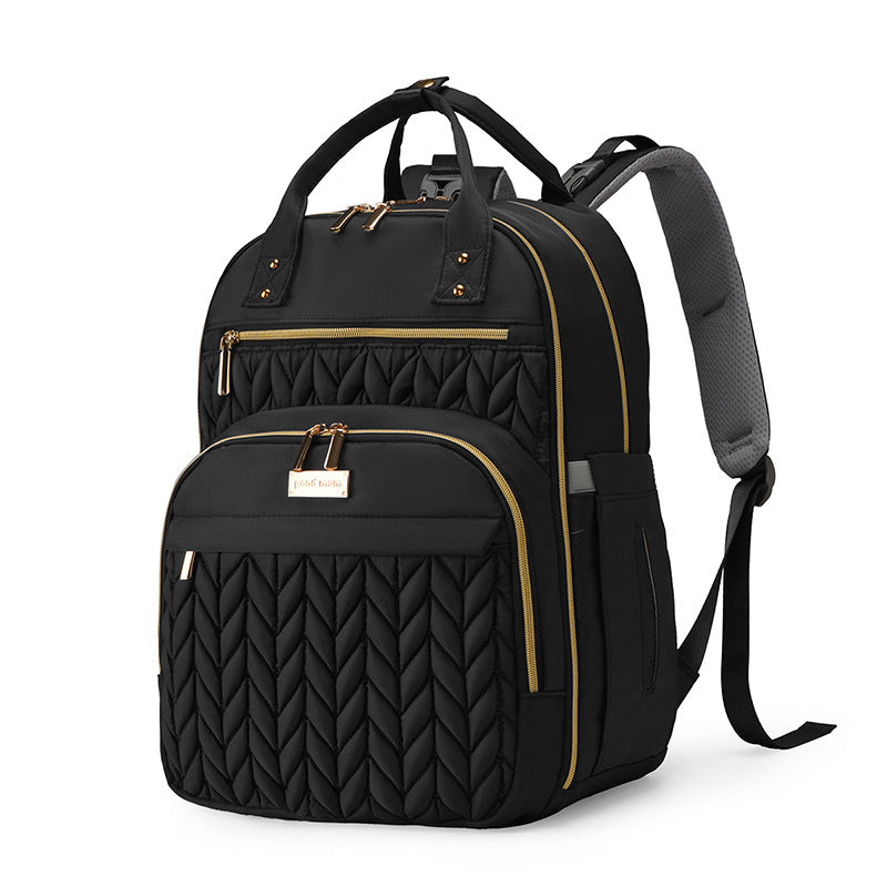 New multi-functional mommy bag, baby urine pad, thermal insulation warehouse, mother backpack, multi-compartment large-capacity mother and baby bag