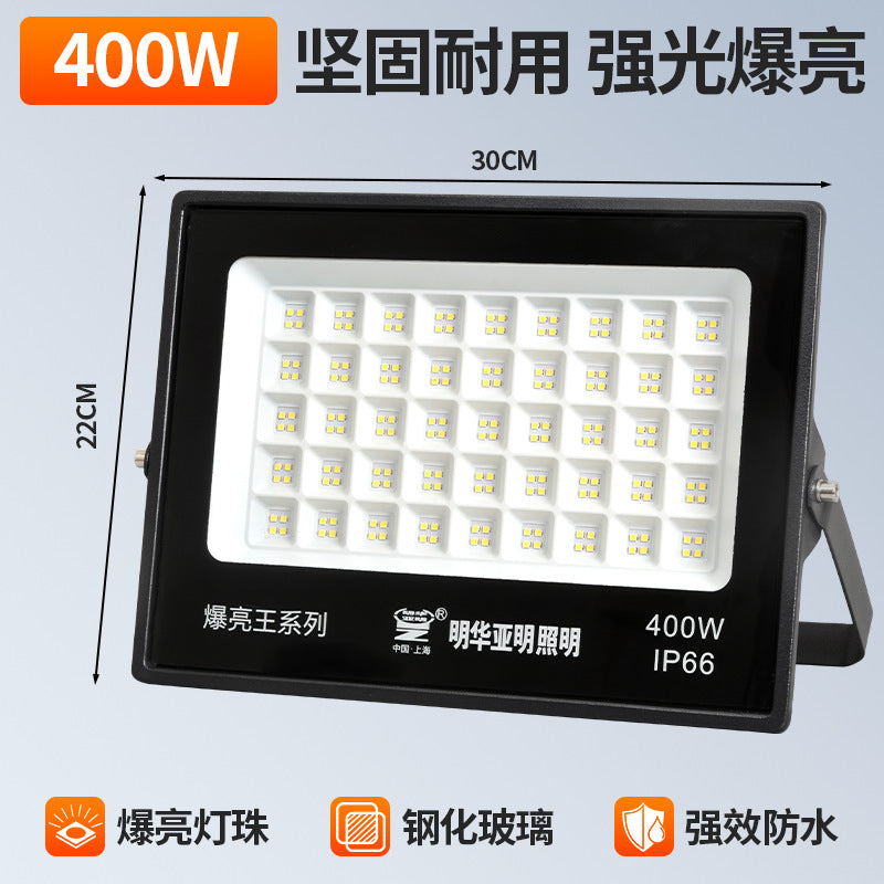 Yaming LED Outdoor Lighting Garden Exploration Street Light Engineering Industrial Workshop Factory Flood Light Spotlight Strong Light