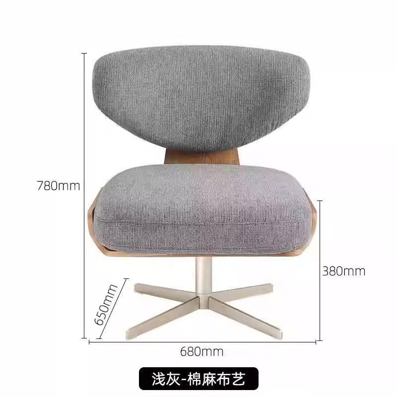 Modern minimalist sofa chair living room leisure chair conference casual single chair sofa simple fabric single chair office chair