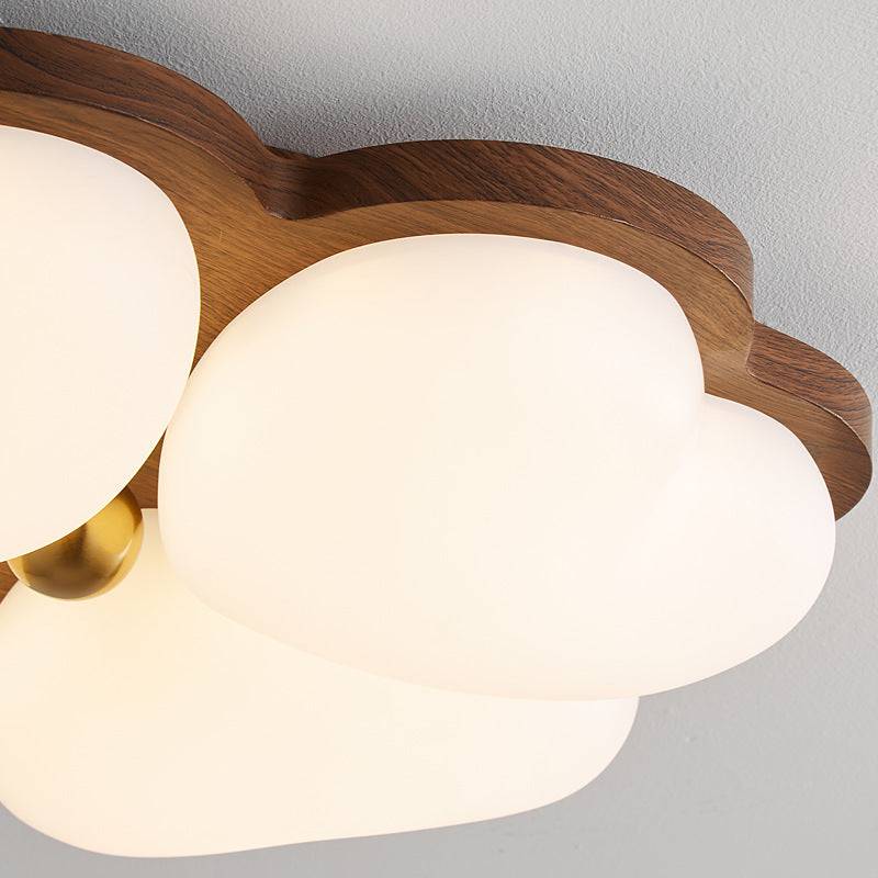 Medieval style Cream style bedroom light Ceiling light French retro wabi wind eye protection Children's room Master bedroom room lighting