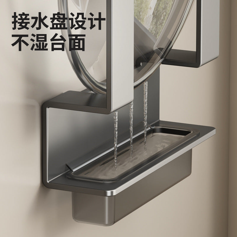 No punching, lid rack, kitchen rack, wall-mounted multi-functional wall storage artifact, cutting board, cutting board shelf