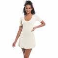 new arrival short-sleeved dress yoga wear quick-drying tight sports tennis skirt outdoor fitness casual hip skirt