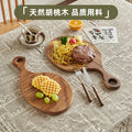 solid wood walnut bread board cutting board pizza steak creative fruit wooden bread board kitchen household tray