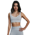 High-impact, shock-absorbing sports bra for women, designed to minimize side boob, featuring a deep u-back design for a beautiful silhouette. this barely-there, skin-friendly fitness yoga bra is perfect for your workout. model d25128