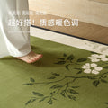 Carpet living room green new arrival medieval style stain-resistant waterproof floor mat no-wash and wipeable classy bedroom bedside floor mat