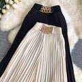 Summer lightweight casual pants for women - drawstring elastic waist, wide leg, loose fit, slimming, drapey, pleated trousers