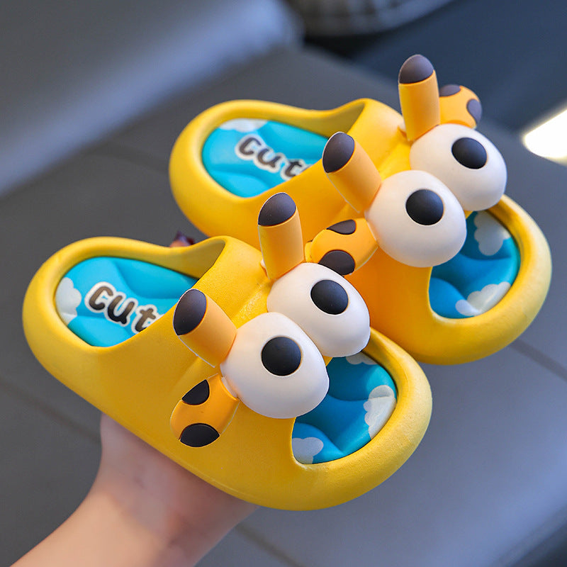 2024 new kids' cloud slippers: cute, non-slip, soft-soled summer slides for bath and home - wholesale