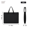 A4 oxford cloth document bag - canvas briefcase for men, student portfolio, conference bag, business document bag - custom logo available
