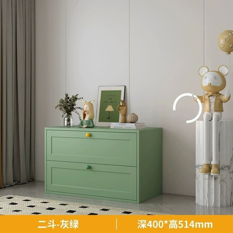 Iron chest of drawers bedroom storage cabinet living room side cabinet modern home steel storage drawer cabinet bedside cabinet
