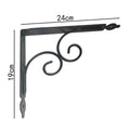 European style flower triangle bracket bracket triangle support iron frame wall storage rack layer right angle fixed tripod bracket
