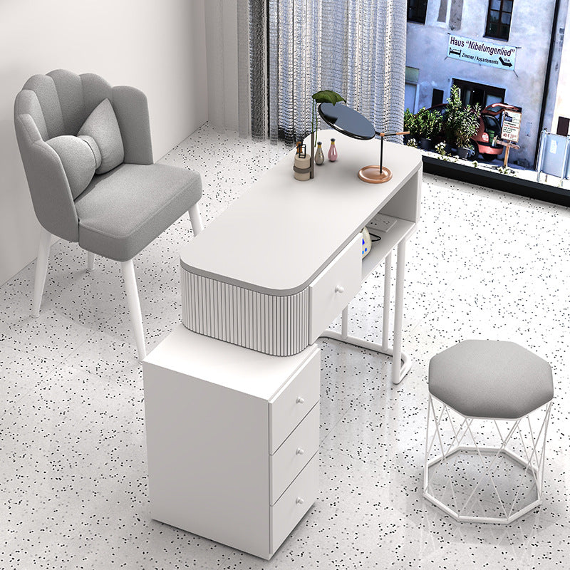 Cream style manicure table and chair set Japanese manicure table special price economical single double ins Internet celebrity multi-function