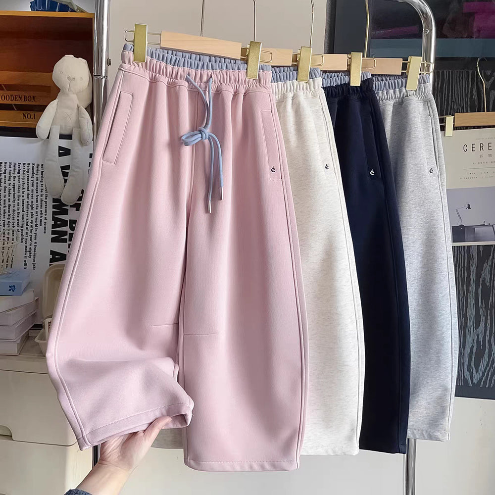 Korean style fashion spring new arrival sports casual pants  spring and autumn hot style loose versatile drawstring scimitar sweatpants for women