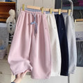 Korean style fashion spring new arrival sports casual pants  spring and autumn hot style loose versatile drawstring scimitar sweatpants for women