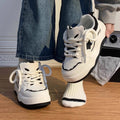 K-style sports women's shoes new arrival2026 popular women's shoes ins trendy thick sole sneakers niche style american retrowhite shoes