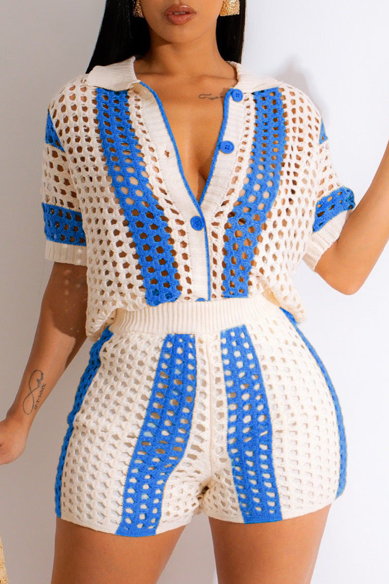 "vip exclusive" cross-border e-commerce source factory: european and american style women's knit striped sexy lingerie set
