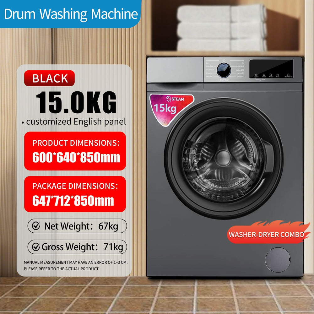 English washing machine fully automatic washing and rinsing all-in-one8kg10kgwashing machine drum variable frequency washing machine