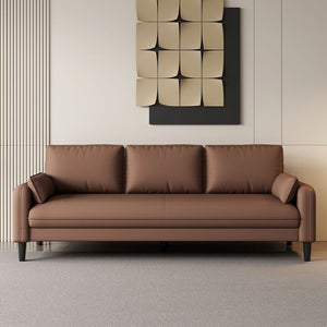 Living room sofa small apartment cat scratching leather sofa casual rental house b&b bedroom apartment combination leather sofa