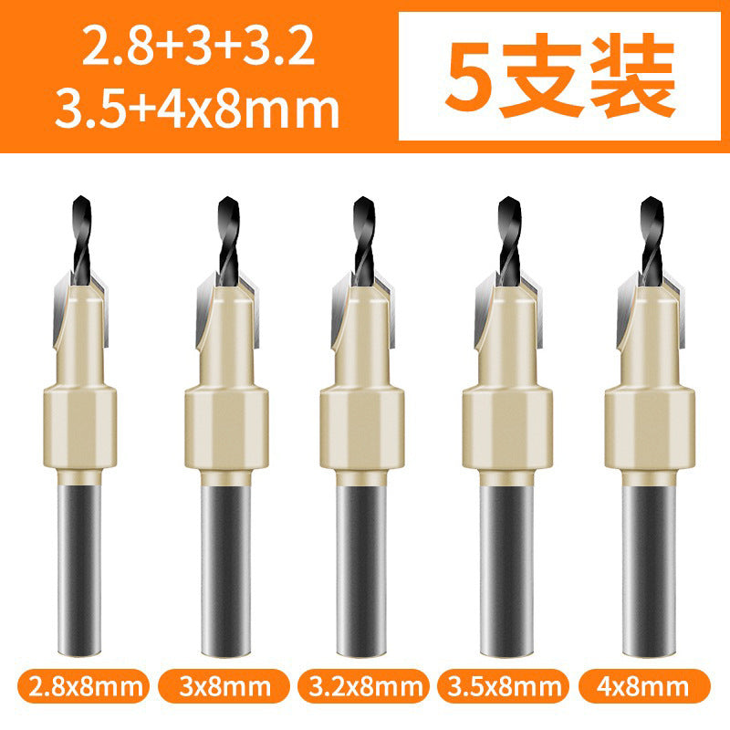 Woodworking countersink hole drill bit hole opener wood board wood hole punch screw step step drill countersink drill bit