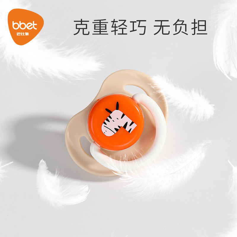 Pacifier soft silicone newborn baby comfort handy gadget sleep type artificial breast milk baby pacifier anti-drop chain