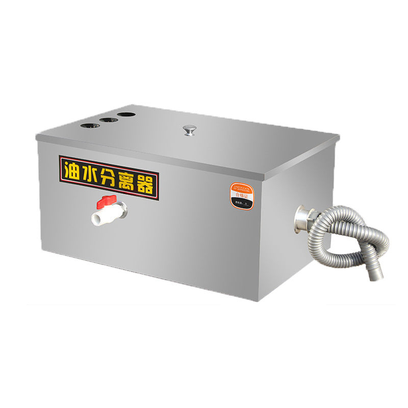 Stainless steel grease trap for food service: restaurant & hotel wastewater treatment equipment - stainless steel oil-water separator - environmental protection equipment