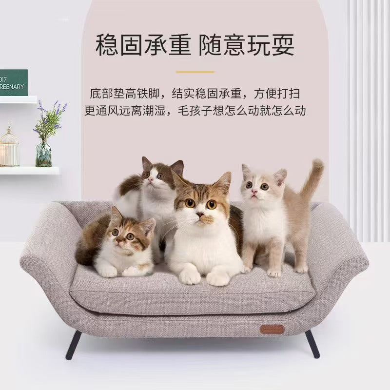 Large pet sofa bed dog house cat bed - comfortable, removable & washable, all-season, scratch-resistant, and durable pet bed for home use