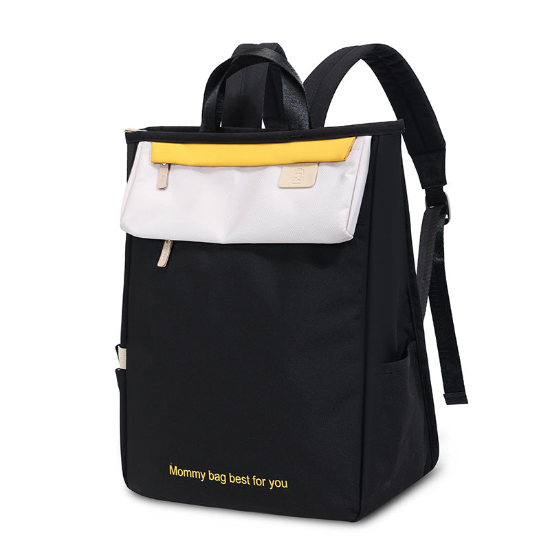 Cross-border women's mommy bag new multi-functional waterproof large-capacity storage bag simple casual college student backpack