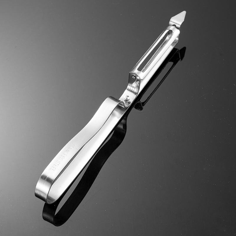 Stainless steel fruit peeler peeling knife - household convenient peeling multifunctional potato and melon peeler, vegetable and fruit grater