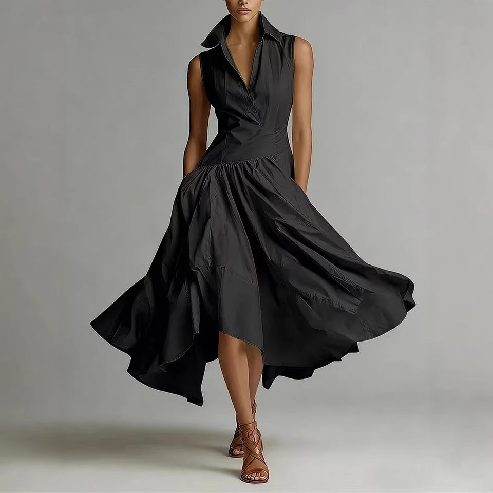 new french chic elegant goddess style slimming fitted sleeveless maxi dress for women