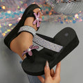 Beautiful cried shining show queen rhinestone flowers 2025 summer new arrivalk-stylepopularslip on feet fairy socialite sandals
